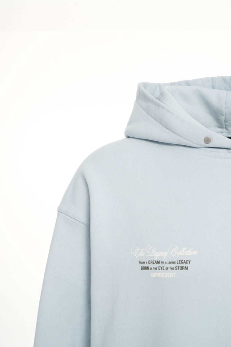 Represent Buttoned Hooded Hoodie With Cherub Prints