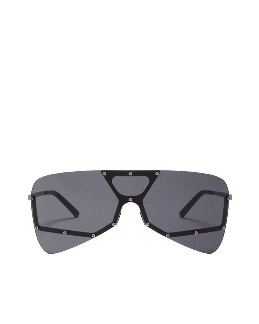 Drkshdw By Rick Owens Tower Stainless Steel Aviator Sunglasses