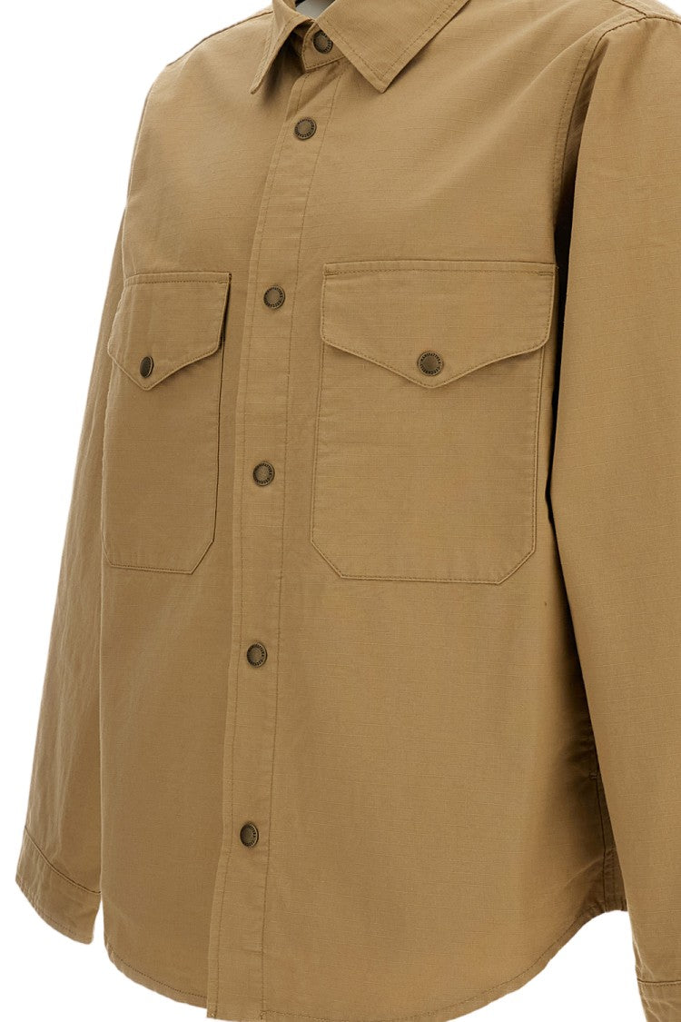 Manifattura Ceccarelli Beige Cotton Rip-Stop Overshirt