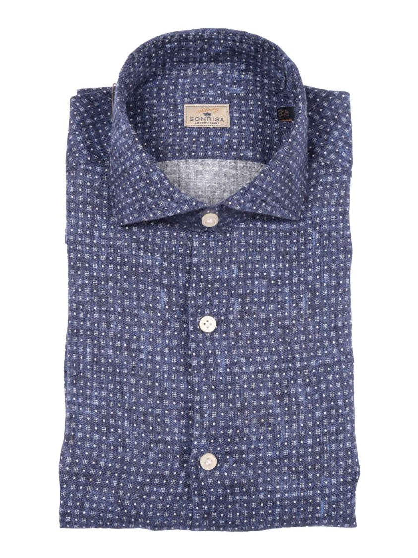 Sonrisa Polka Dot Pattern Casual Shirt