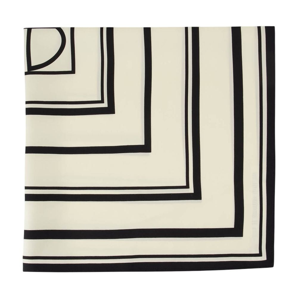 Anine Bing York Monogram Scarf - Silk - Printed