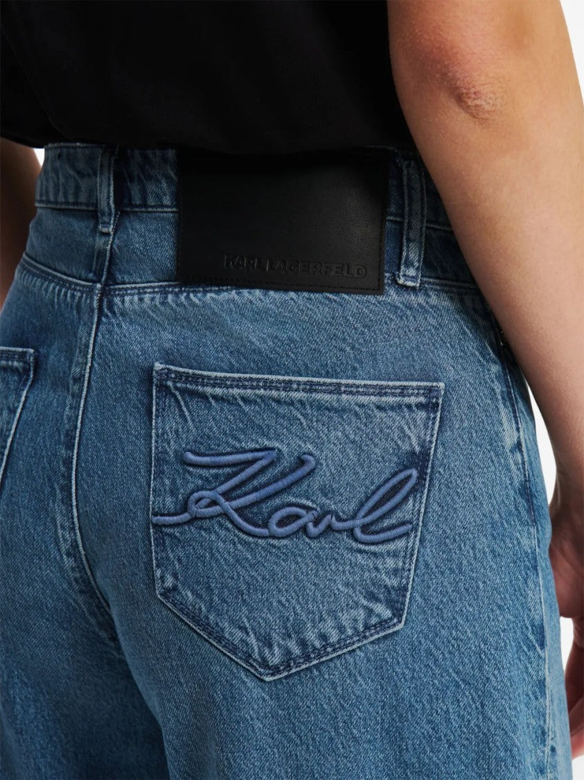Karl Lagerfeld Tailored Jeans With Straight Leg Cut