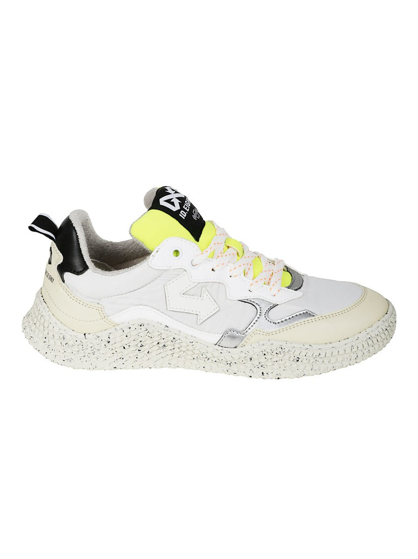 Id.Eight Eco-Conscious White Sneakers With Textured Sole