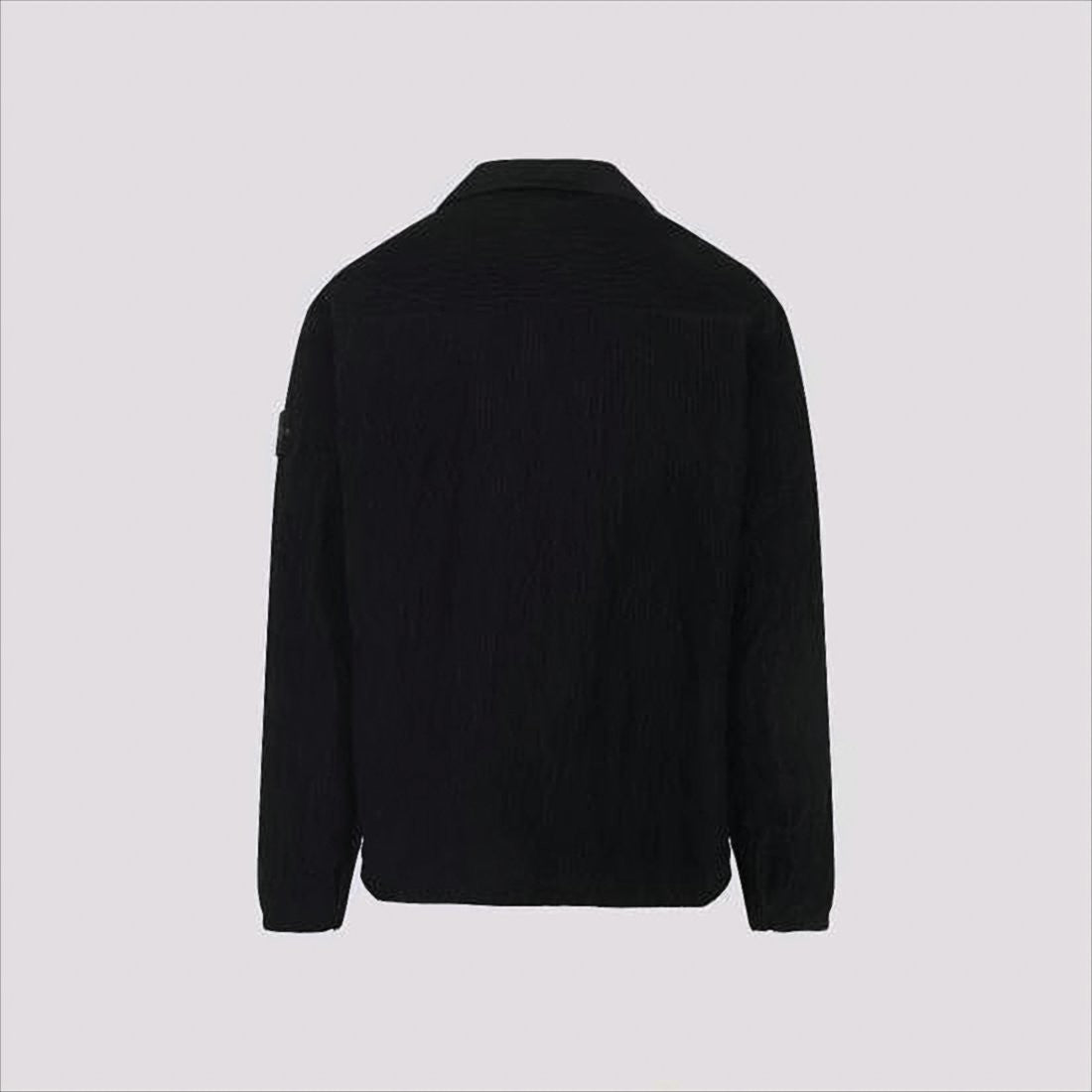 Stone Island Textured Black Casual Jacket
