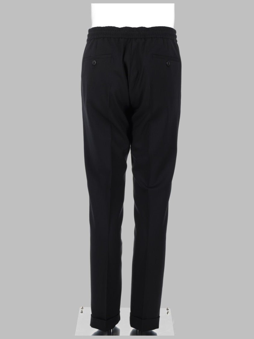 Paul Smith Tailored Wool Trousers With Drawstring Waistband And Refined Cuffs