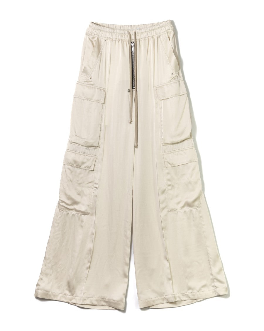 Rick Owens Full-Length Charmeuse Cargobelas Pants
