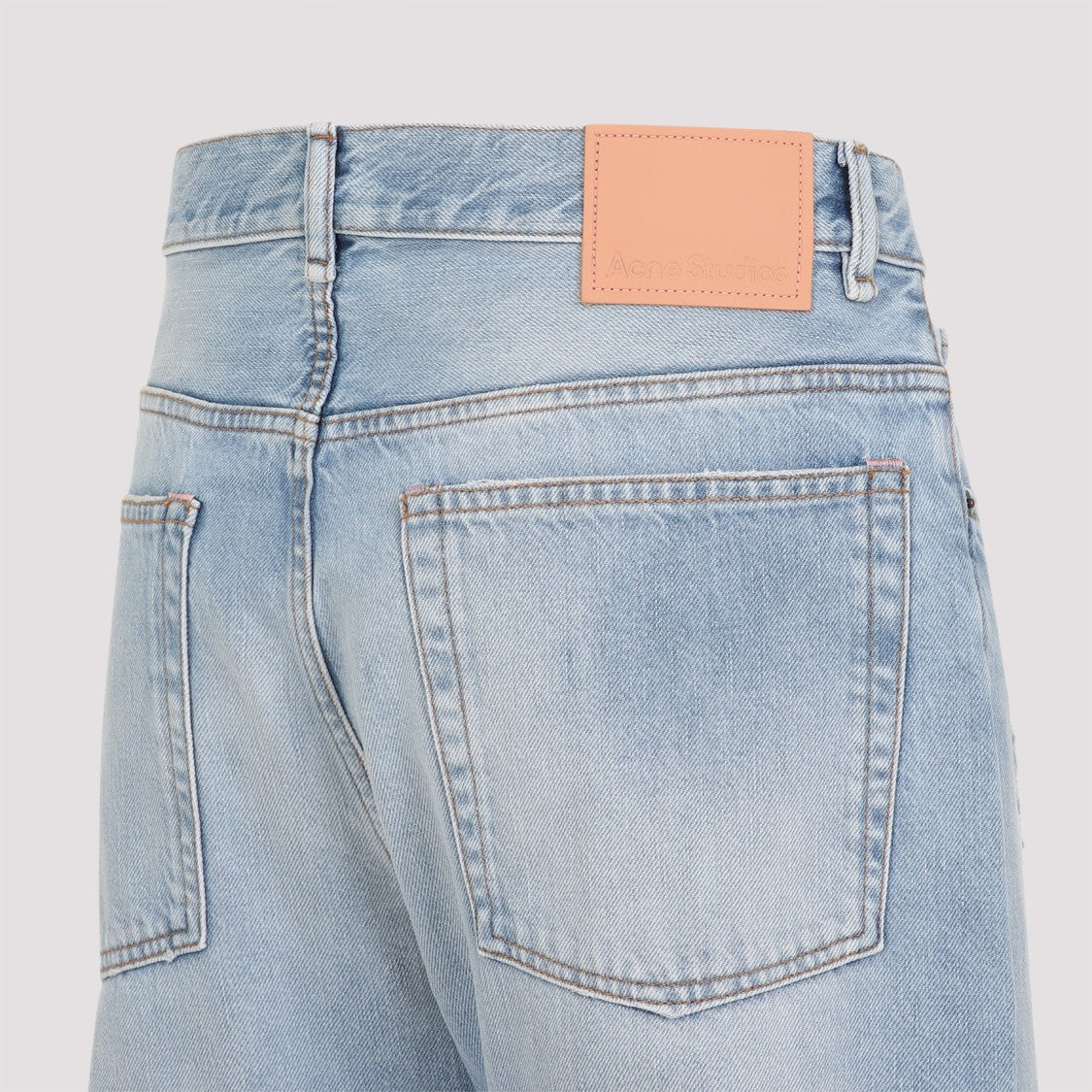 Acne Studios Relaxed Wide-Leg Jeans With Light Wash Finish