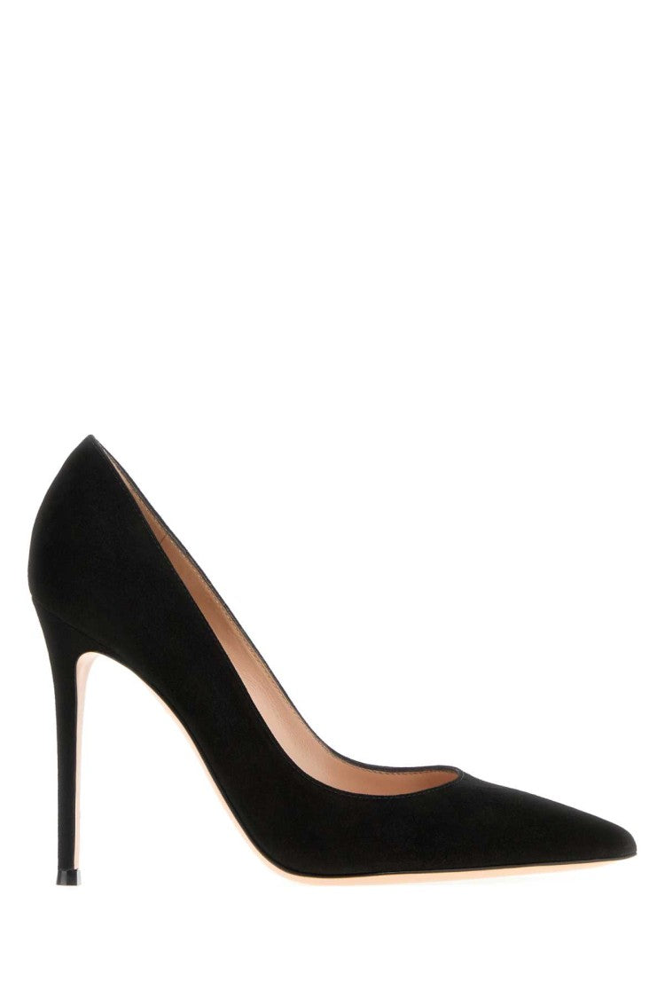 Gianvito Rossi Pointed Toe Suede Pumps With High Heel