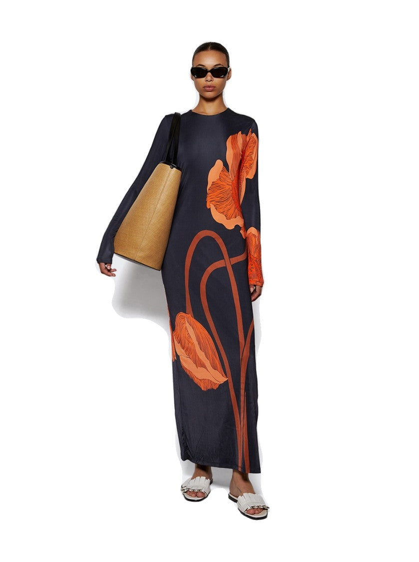 Johanna Ortiz Colourful Allegory Ankle Dress
