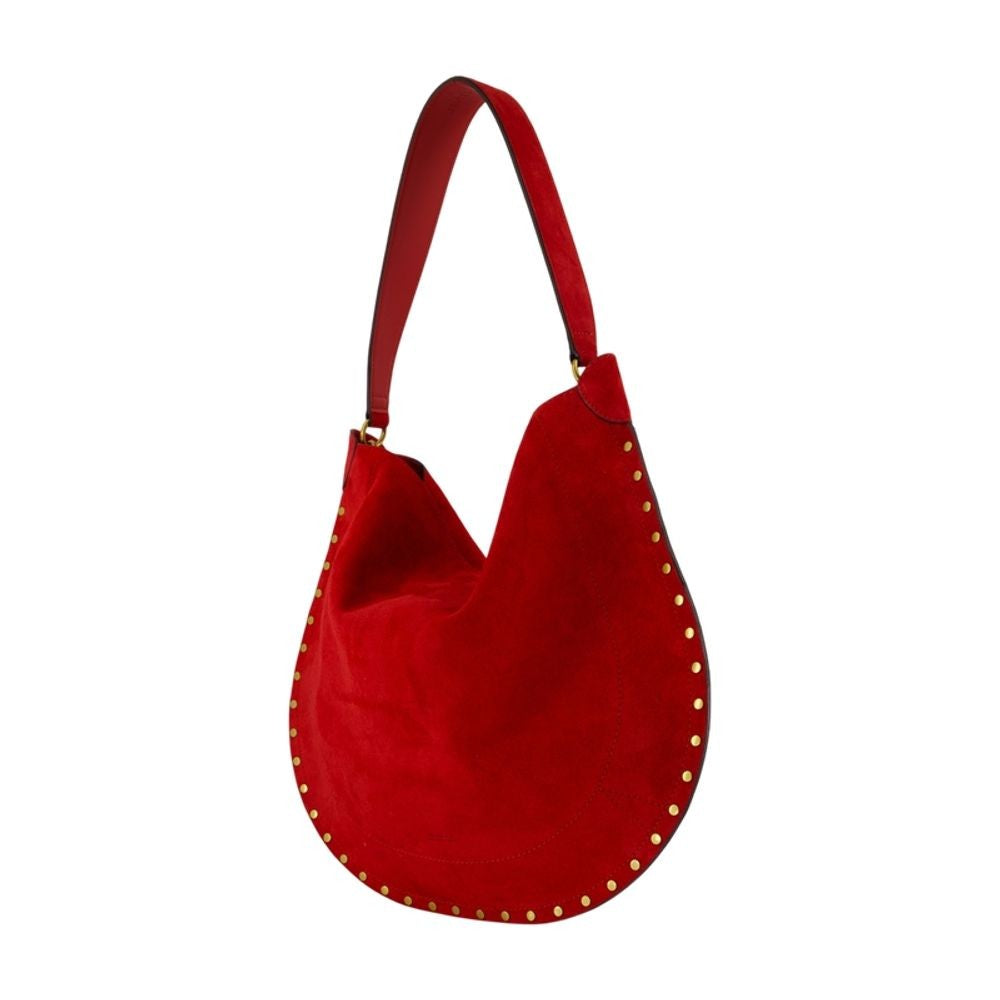 Isabel Marant Oskan Soft Ga Shoulder Bag - Leather - Red