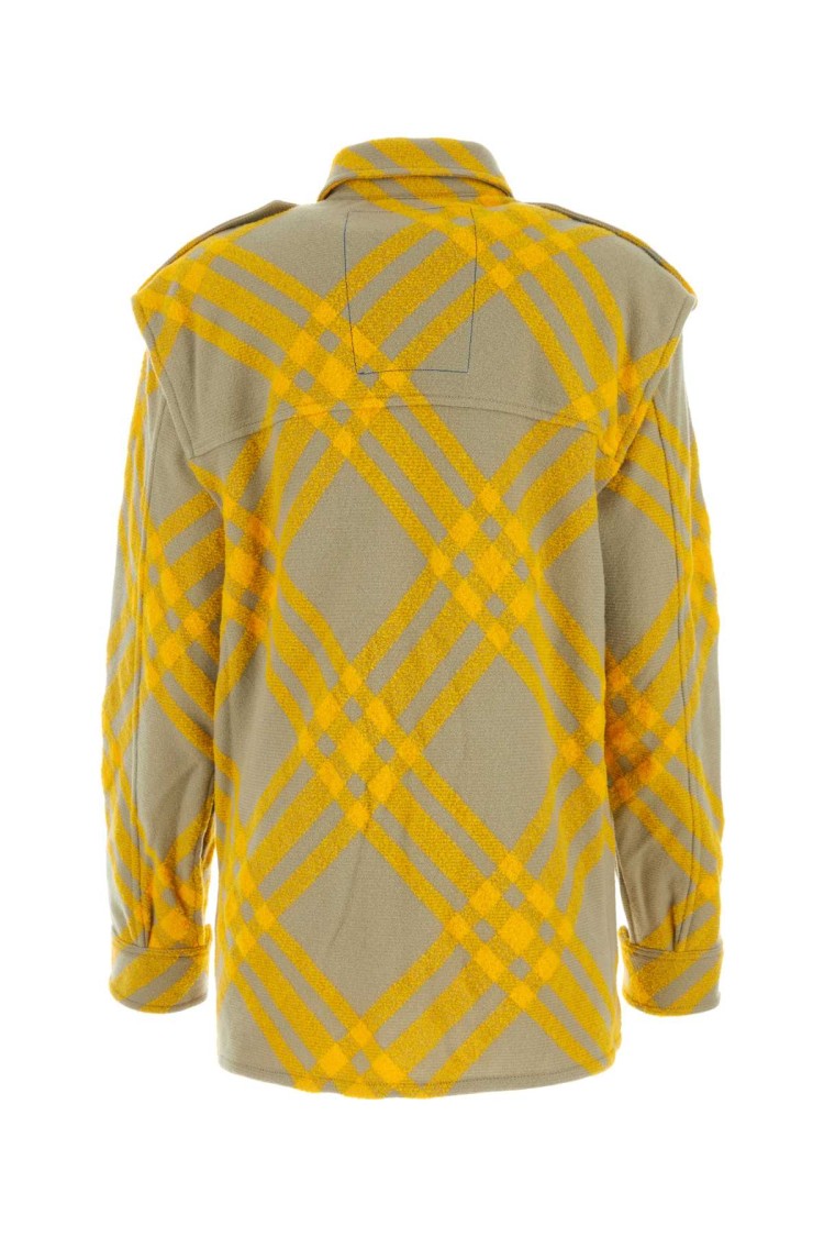 Burberry Embroidered Wool Blend Shirt