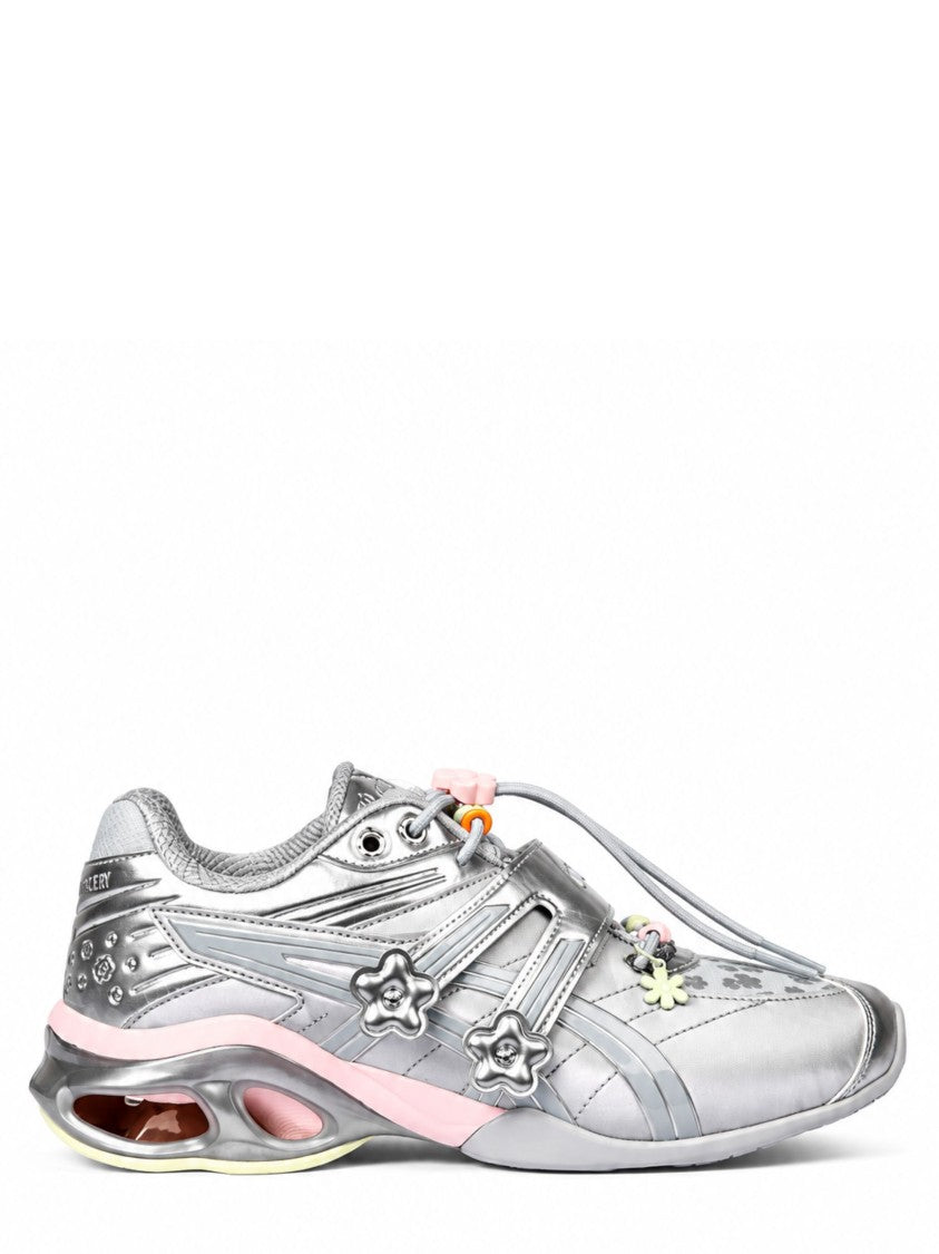 Asics By Cecile Bahnsen Gel-Kinetic Floral Appliqué Leather Sneakers