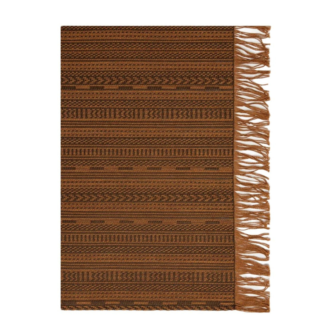 Max Mara Textured Pattern Scarf With Fringed Edge