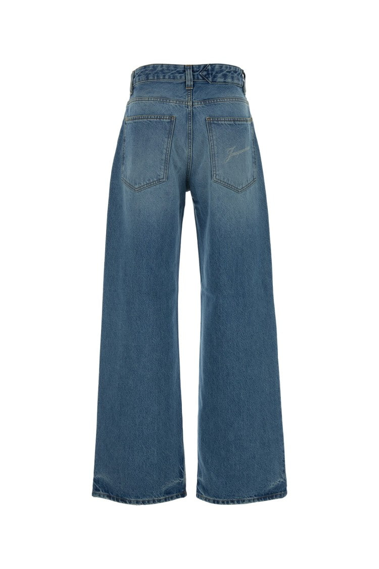 Jacquemus Wide-Leg Denim Trousers