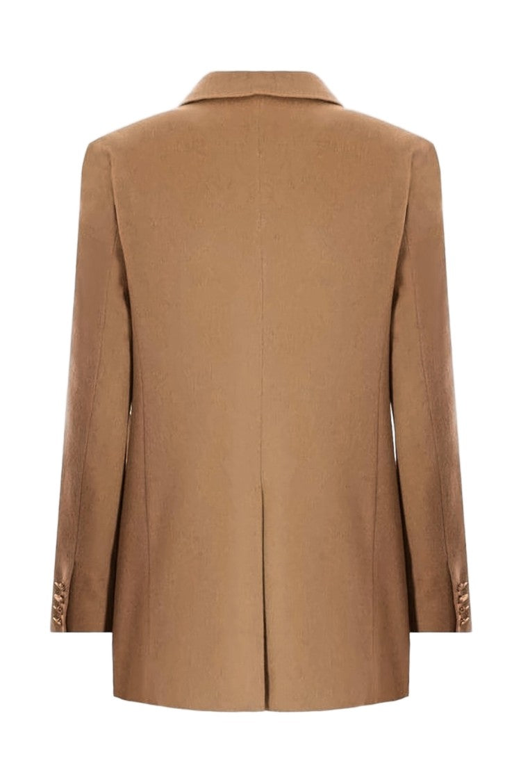 Max Mara Tailored Brown Jacket With Notched Lapel