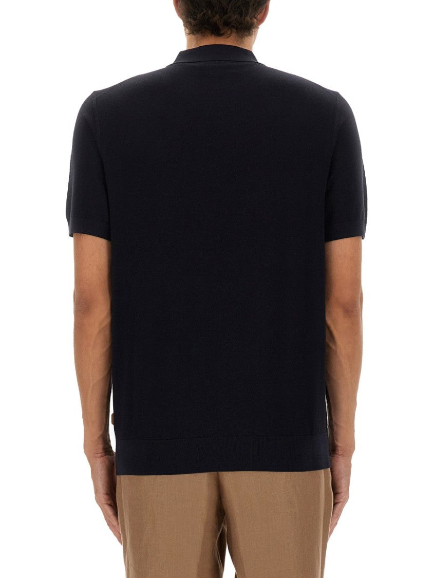 Boss Camel Merino Wool Polo Shirt