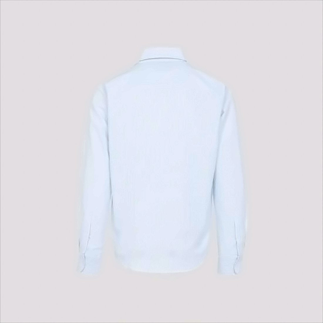 Ami Paris Light Blue And White Pinstripe Long-Sleeve Shirt