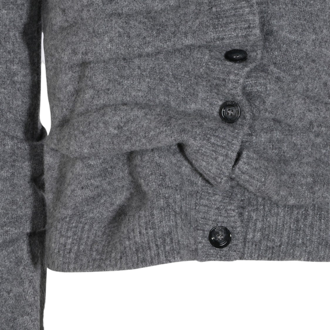 Diesel Knit Cardigan Sweater With V-Neckline And Button-Down Front
