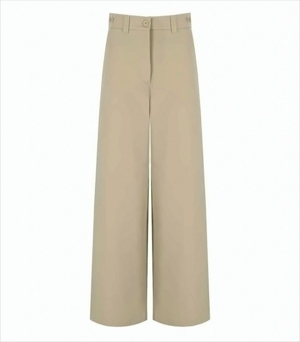 Max Mara High-Waist Straight-Leg Pants With Minimalist Design