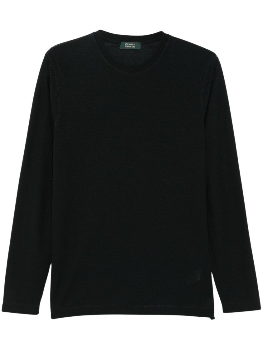 Zanone Lightweight Black Sweater