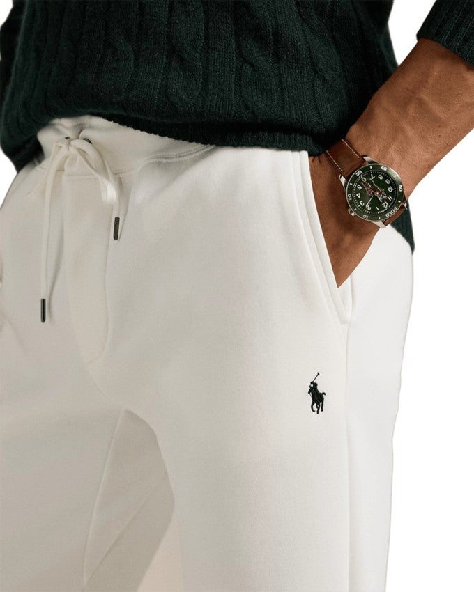 Polo Ralph Lauren White Tapered Trousers With Drawstring Waist