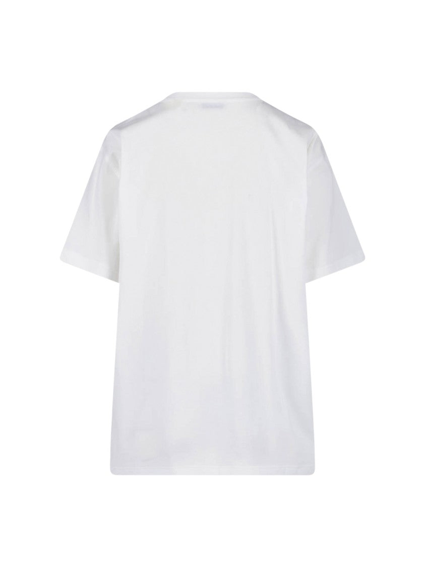 Burberry White Check Pocket Cotton T-Shirt