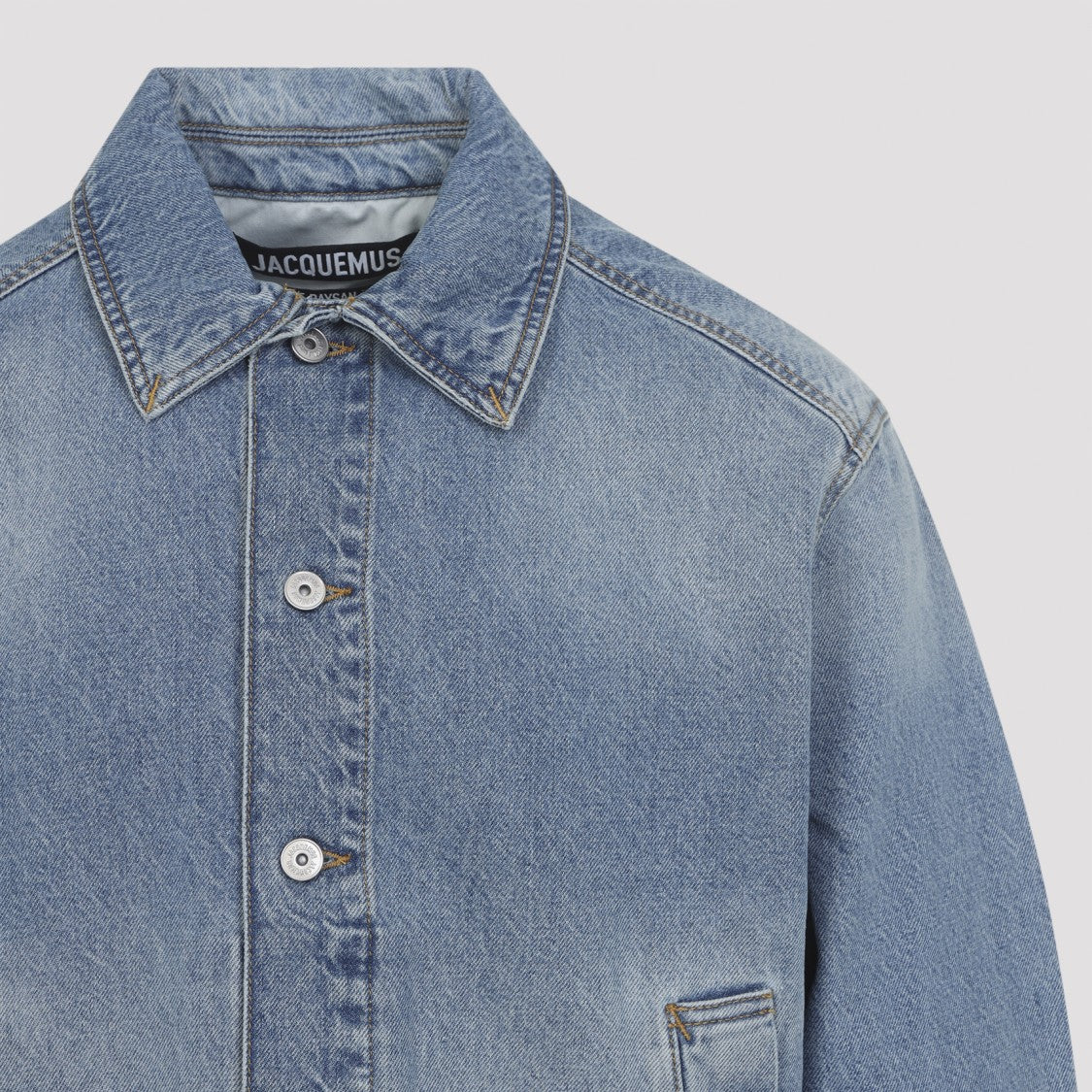 Jacquemus The Mirada De-Nimes Blue Cotton Jacket