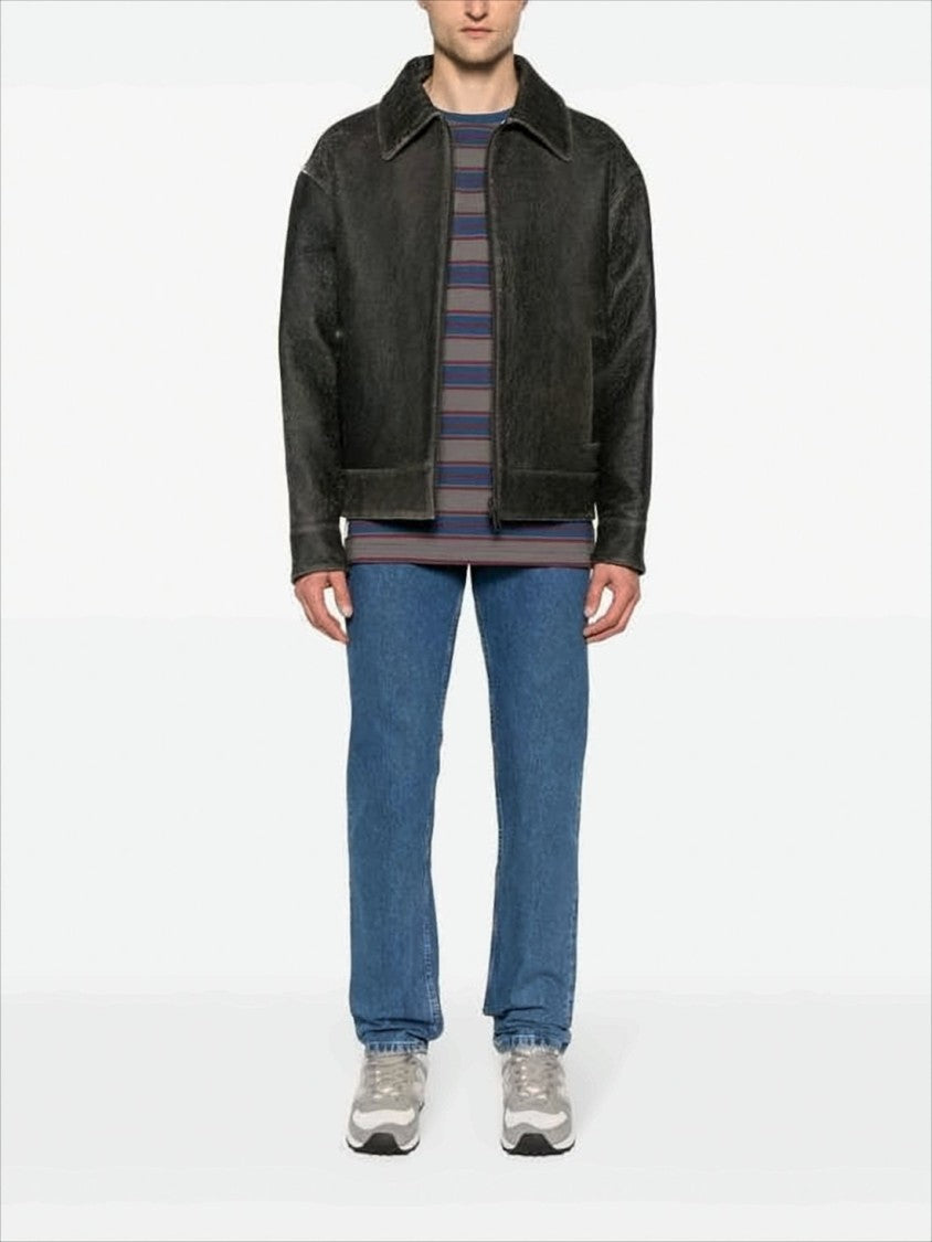 A.P.C. Classic Straight-Leg Denim Pants With Mid-Blue Wash