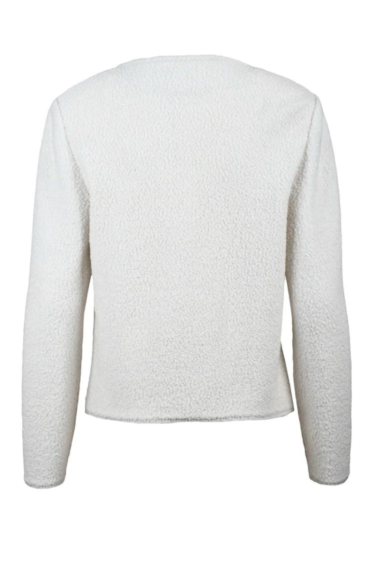 Antonino Valenti Crew Neck Wool Jacket - White