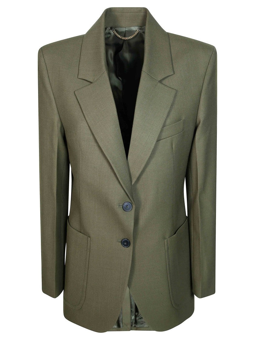 Victoria Beckham Green Katherine Tailored Blazer