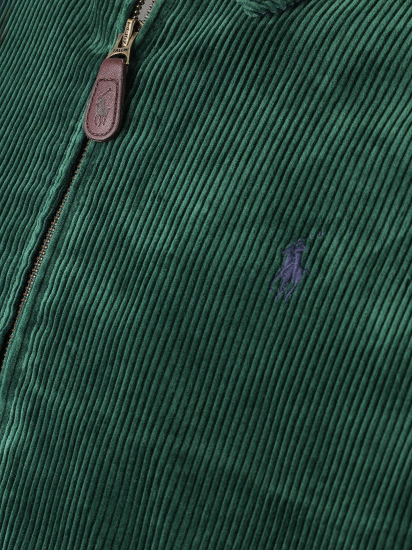 Polo Ralph Lauren Green Wynton Corduroy Cotton Zip Jacket