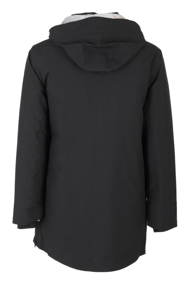 Save The Duck Lungo Long Black Nylon Jacket