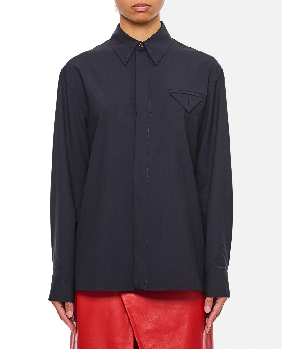 Bottega Veneta Blue Classic Shirt