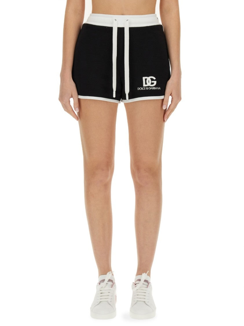 Dolce & Gabbana Shorts With Logo Embroidery