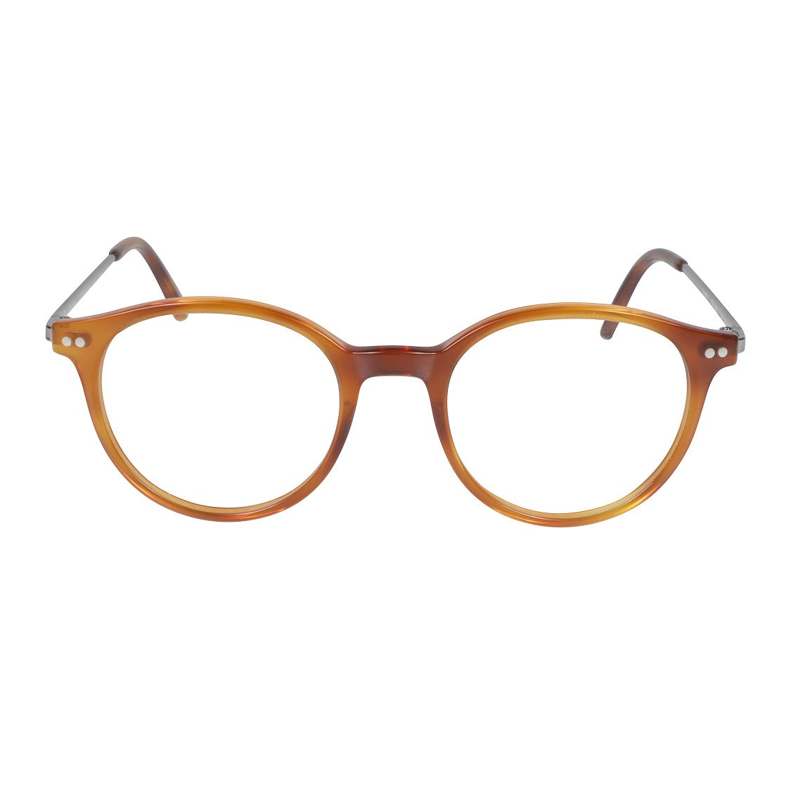 Kador Dylan Amber-Brown Gradient Rounded Frame Eyeglasses