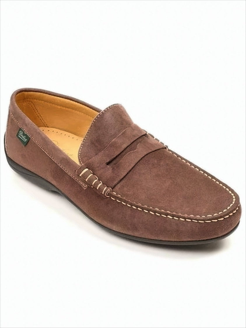 Paraboot Suede Loafers With Moccasin Toe