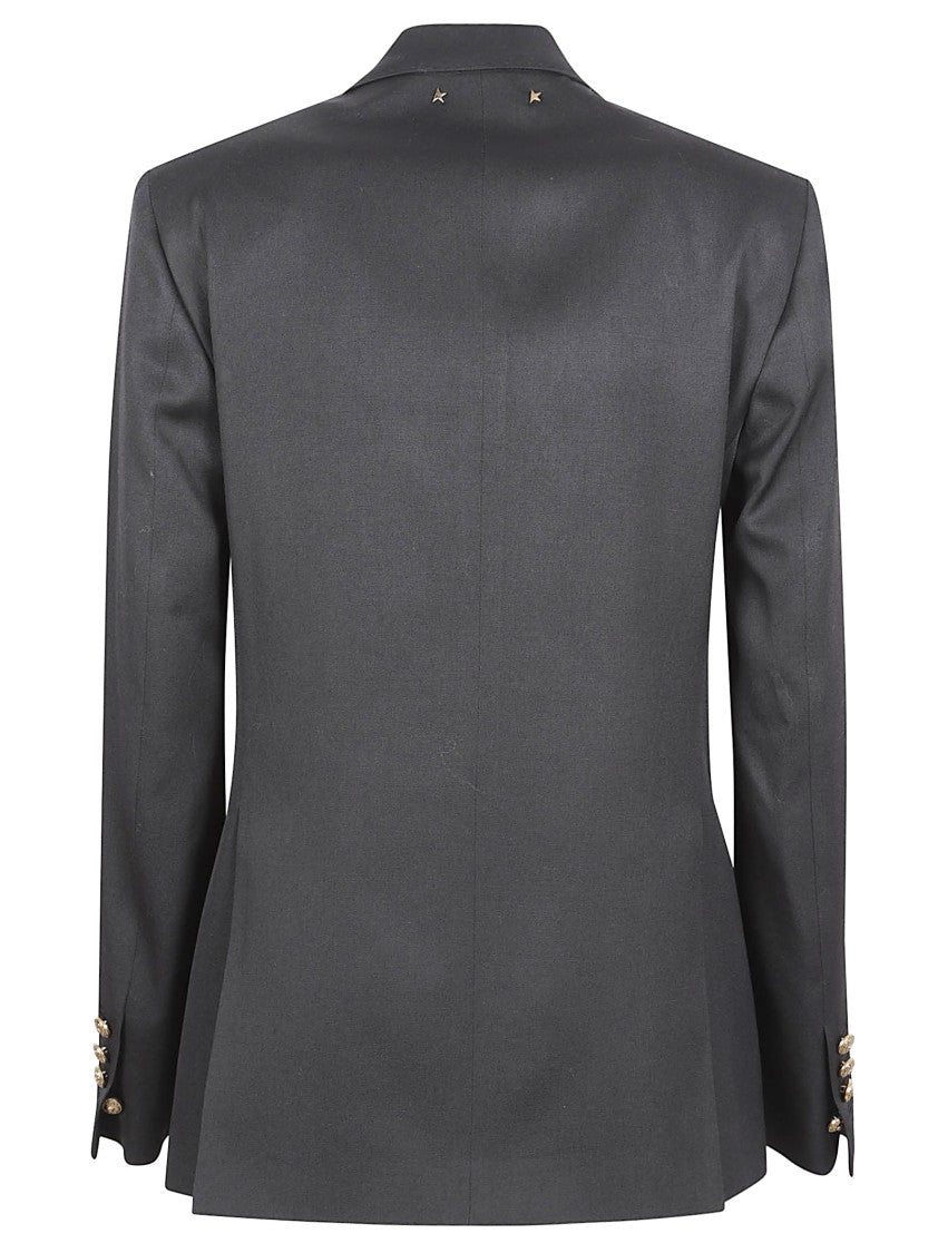 Golden Goose Double-Breasted Blazer With Structured Shoulders