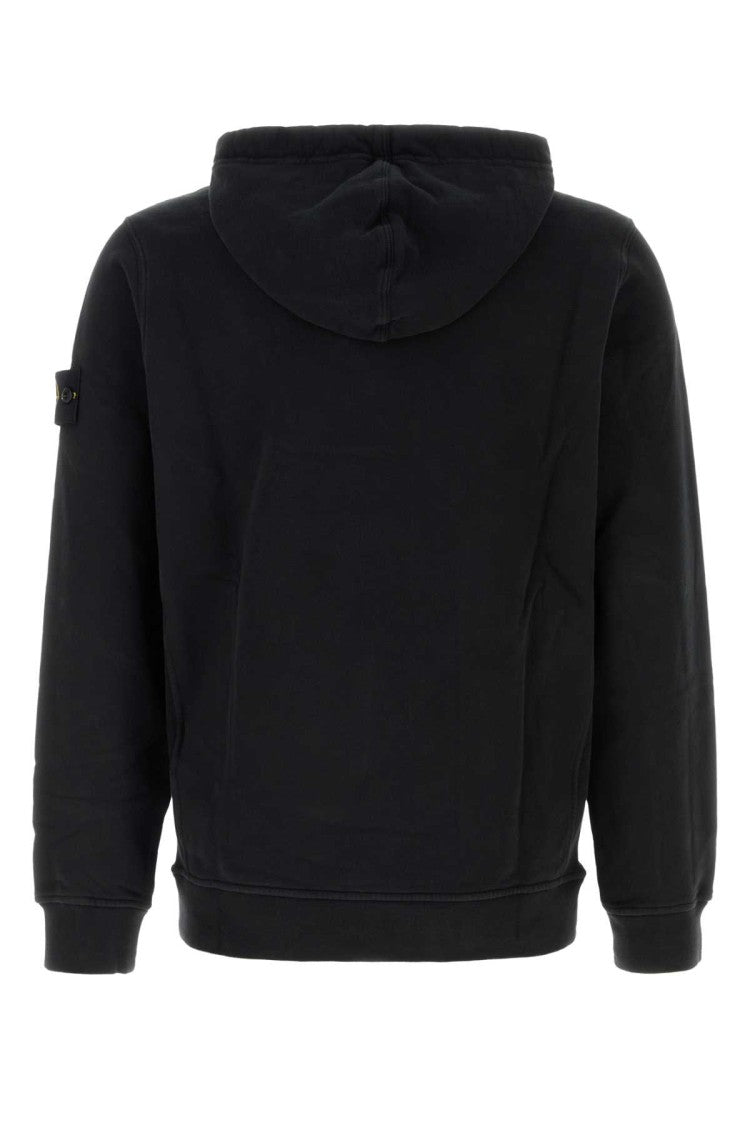 Stone Island Black Cotton Sweatshirt
