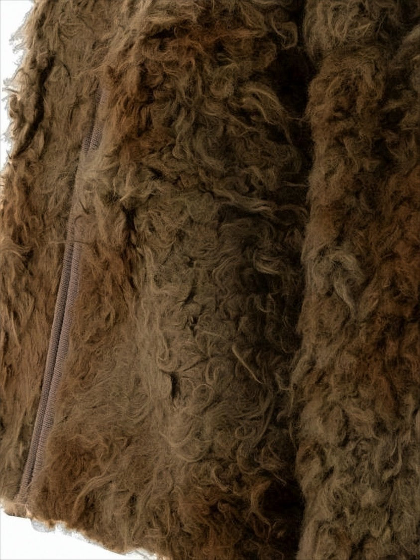 Acne Studios Plush Textured Jacket With Ribbed Details