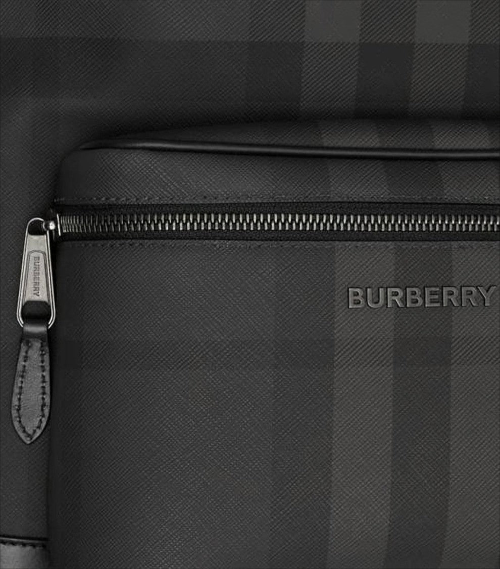 Burberry Black Checkered Design Burberry Backpack