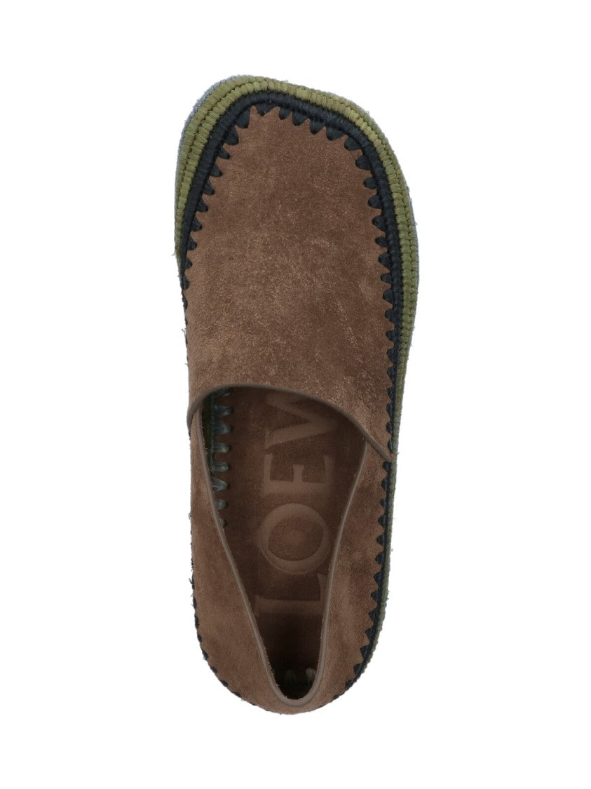 Loewe X Paula's Ibiza "Slipper Rio" Moccasins, In Brown Suede