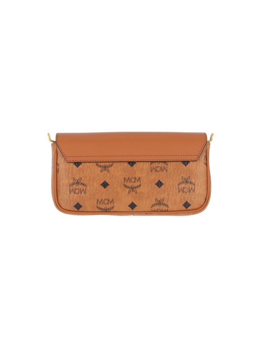 Mcm “Tracy” Monogram Shoulder Bag – Brown