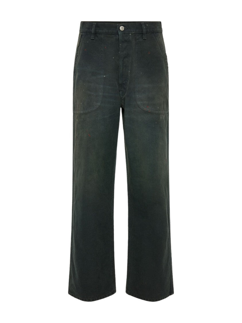 Maison Margiela Grey Relaxed Wide-Leg Vintage Trousers