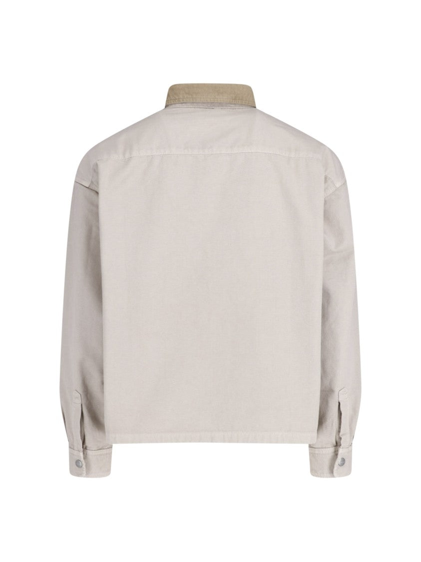 Carhartt Wip Beige Prescot Corduroy Collar Cotton Jacket