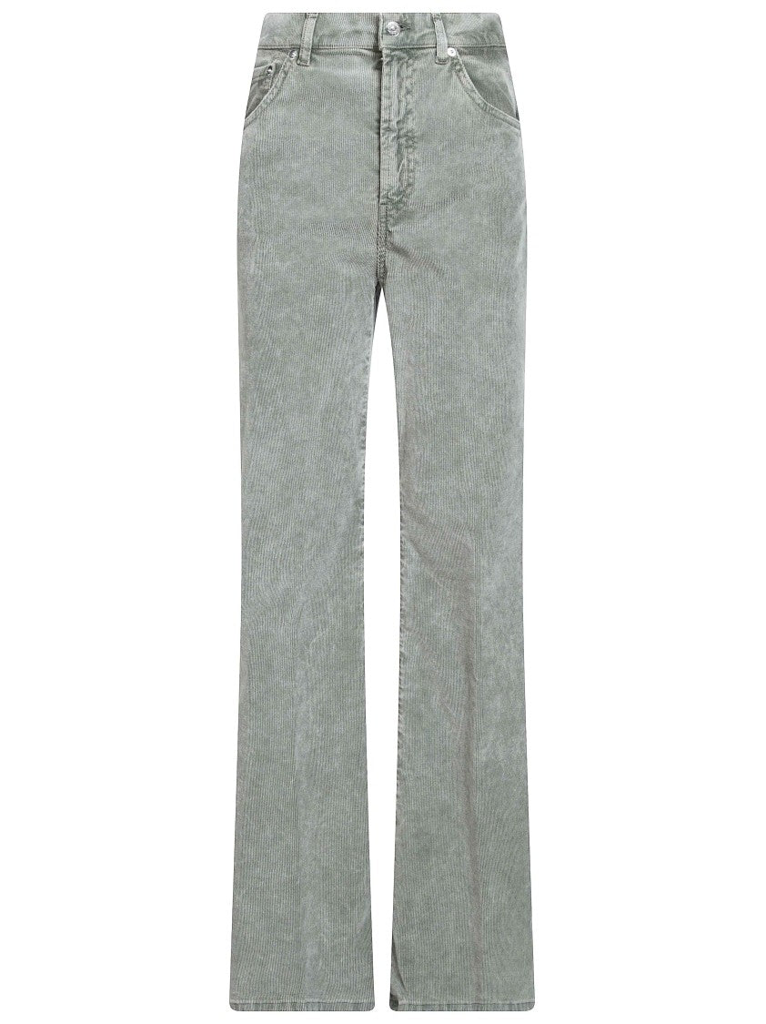Dondup Amber Needlecord Wide-Leg Pants