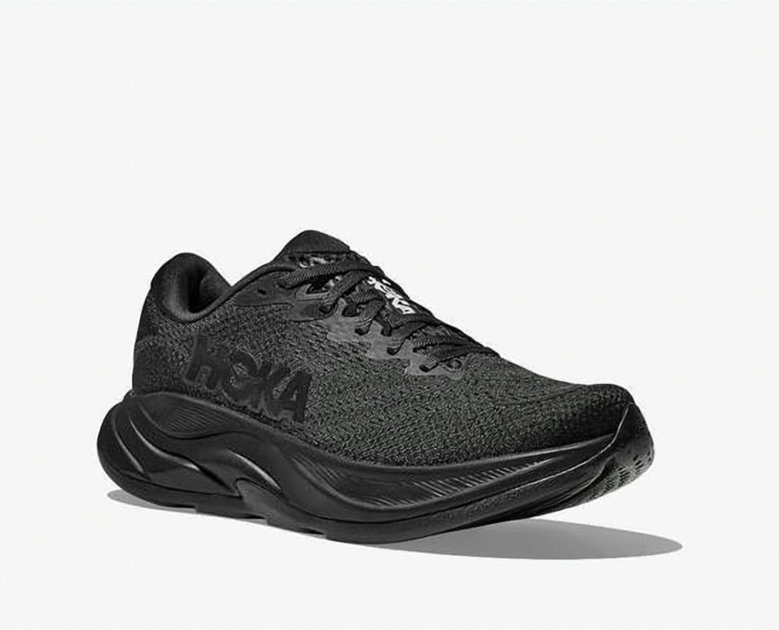 Hoka Breathable Mesh Black Sneakers With Sculpted Eva Midsole