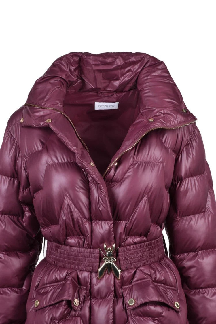 Patrizia Pepe Long Down Jacket - Purple