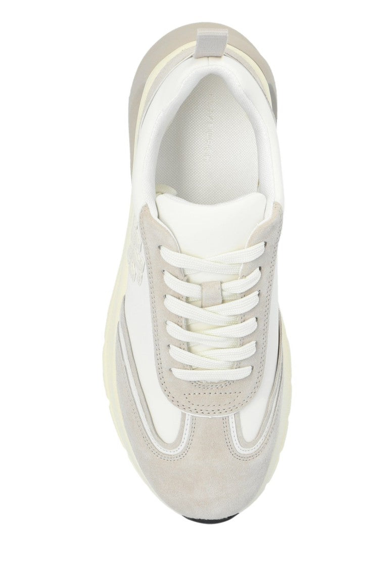 Tory Burch Sneakers With Sculpted Heel And Mixed Textures