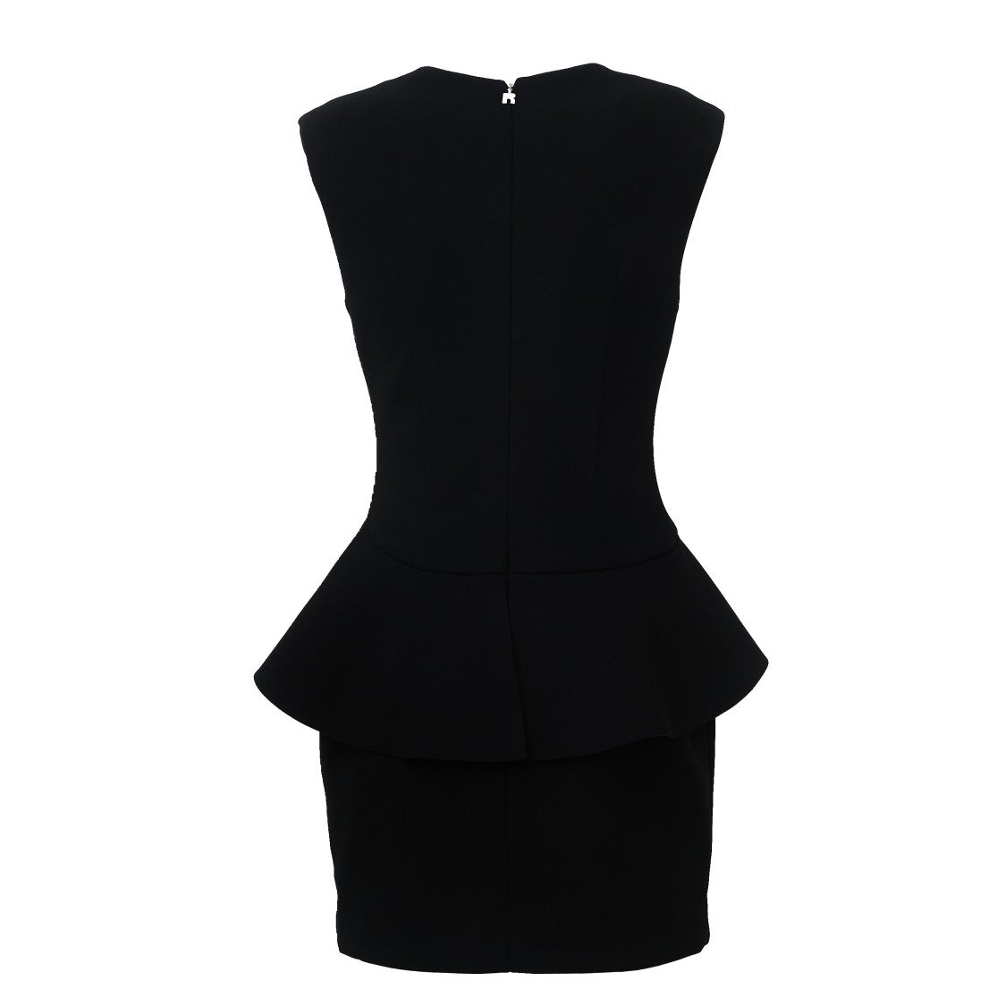 Rotate Black Malo Rose Ruffled Waist Mini Dress