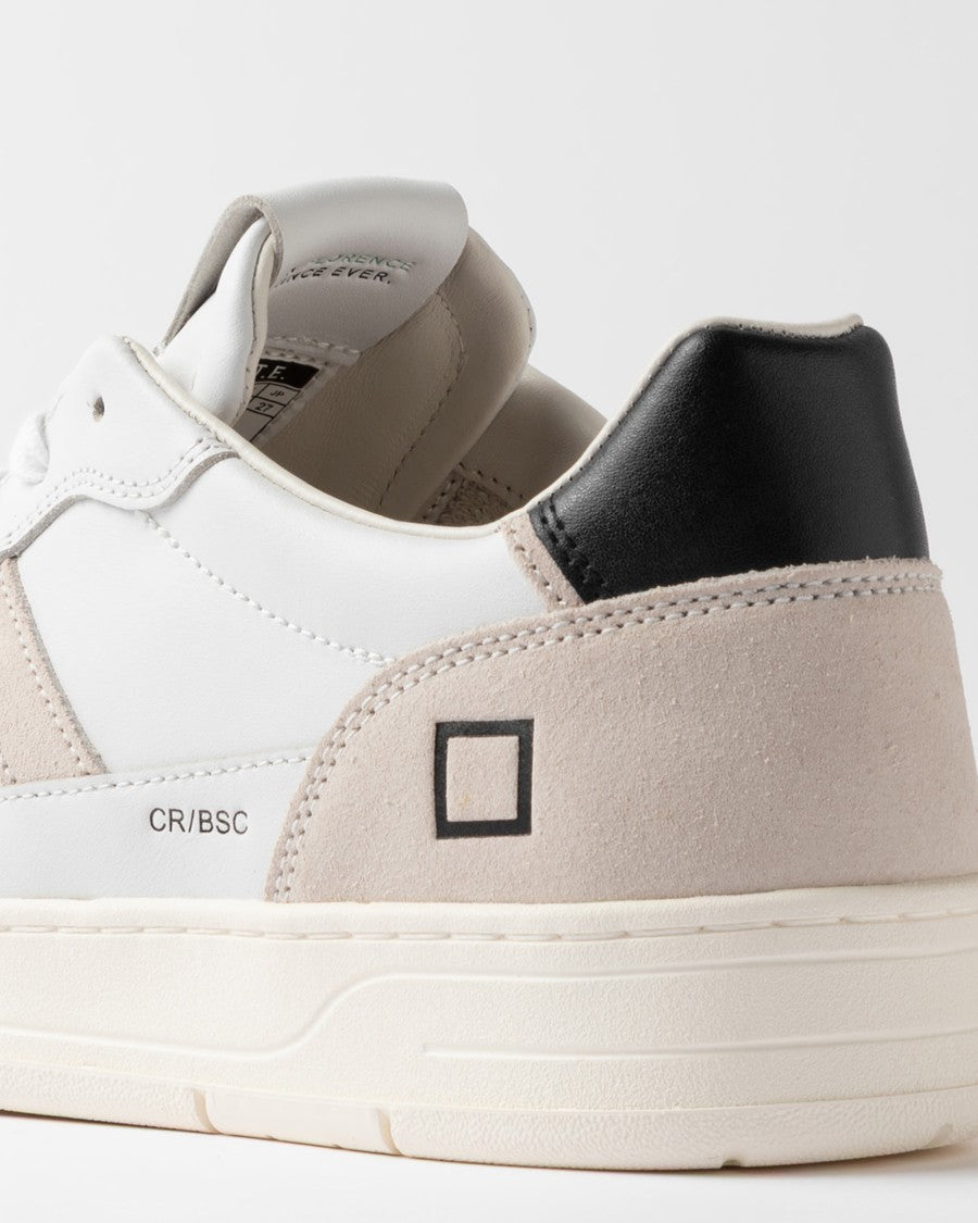 D.A.T.E Perforated Low-Top Sneakers With Suede Accents